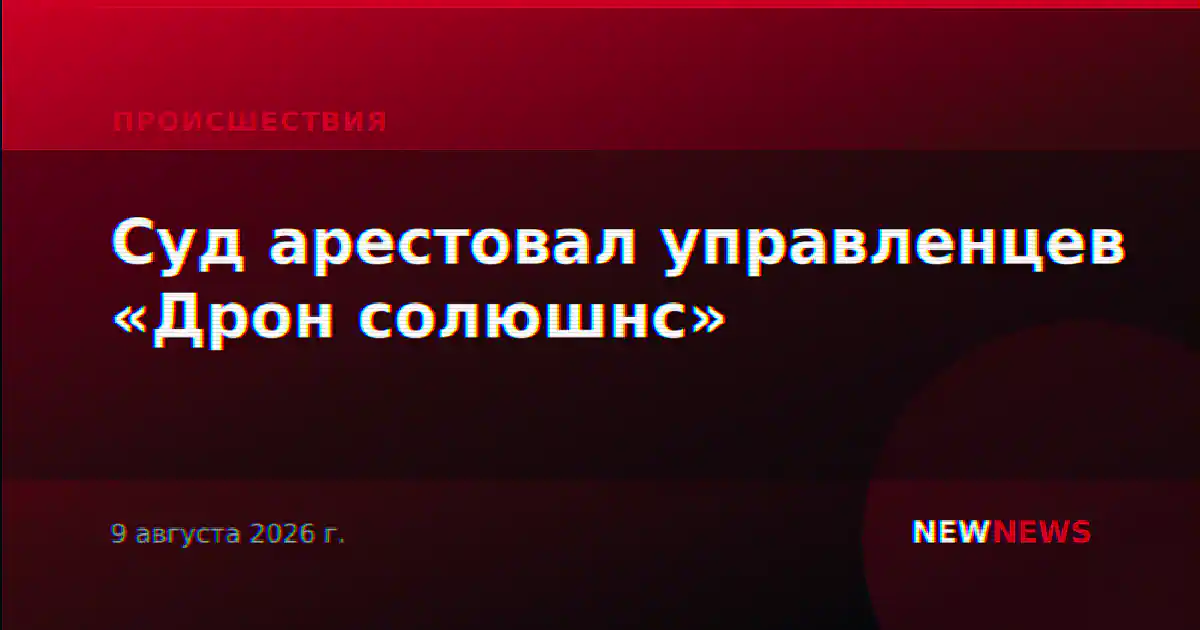 Суд арестовал управленцев «Дрон солюшнс»
