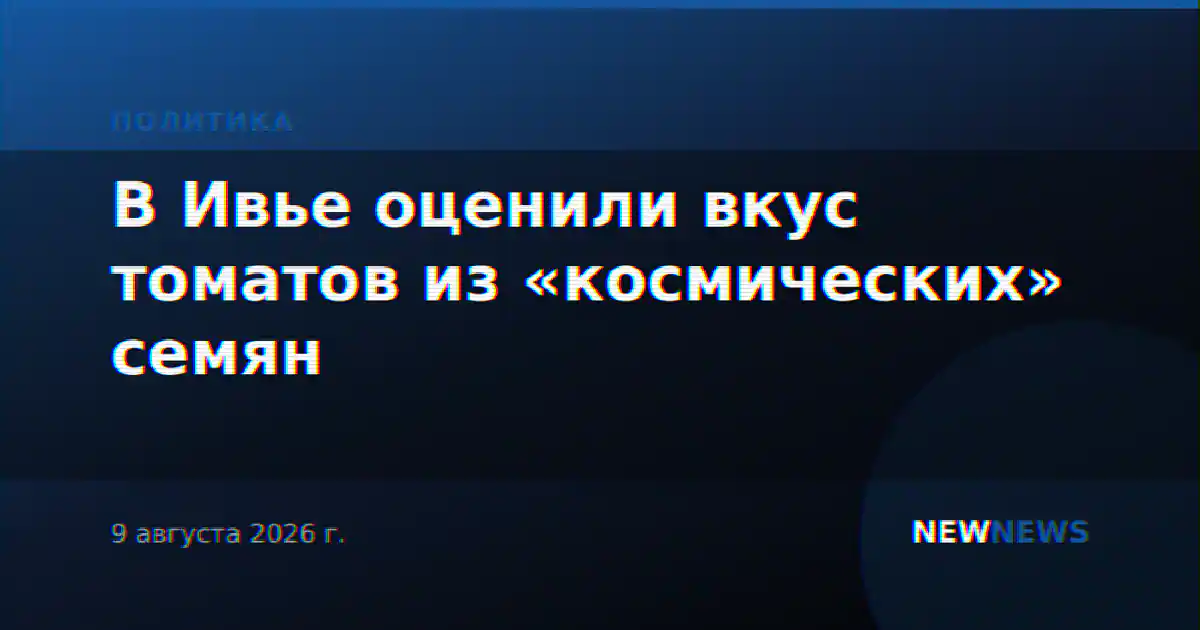 В Ивье оценили вкус томатов из «космических» семян