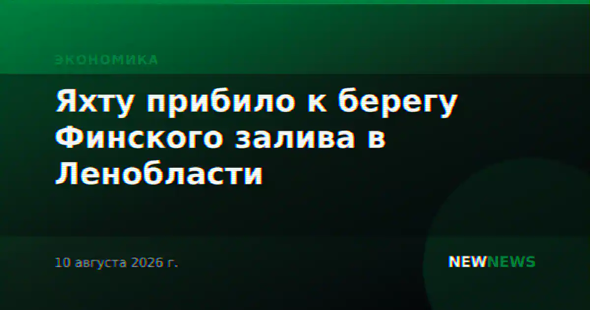 Яхту прибило к берегу Финского залива в Ленобласти