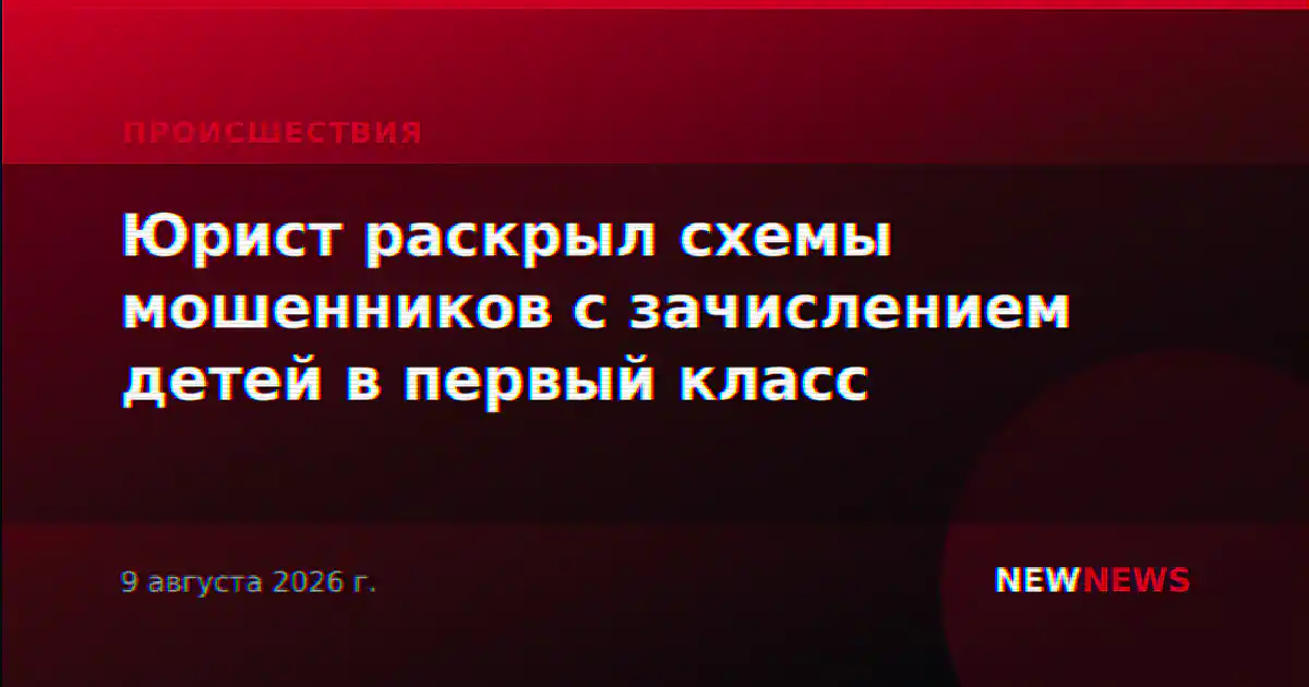 Юрист раскрыл схемы мошенников с зачислением детей в первый класс
