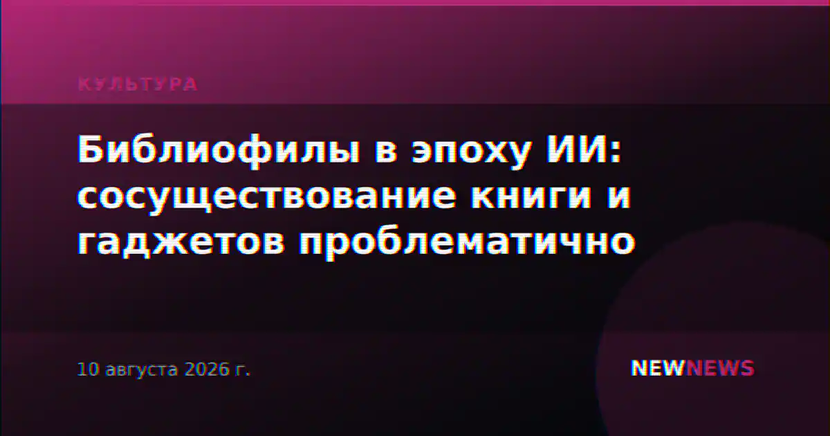 Библиофилы в эпоху ИИ: сосуществование книги и гаджетов проблематично