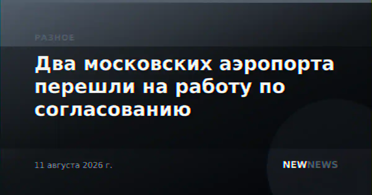 Два московских аэропорта перешли на работу по согласованию
