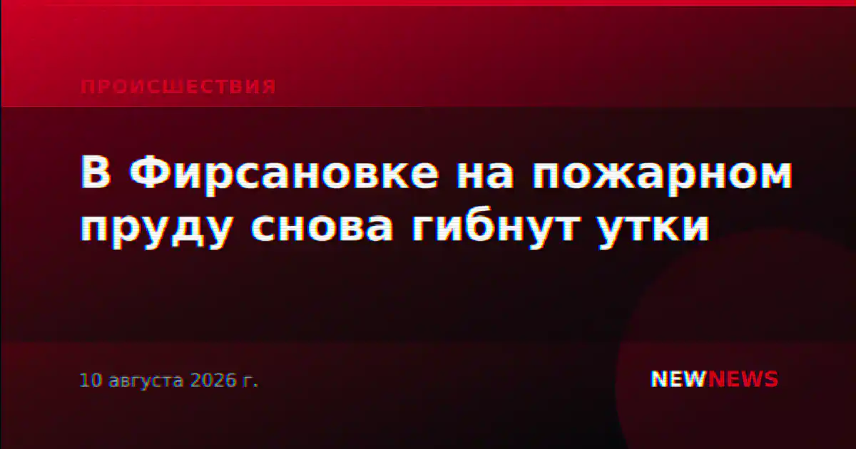 В Фирсановке на пожарном пруду снова гибнут утки