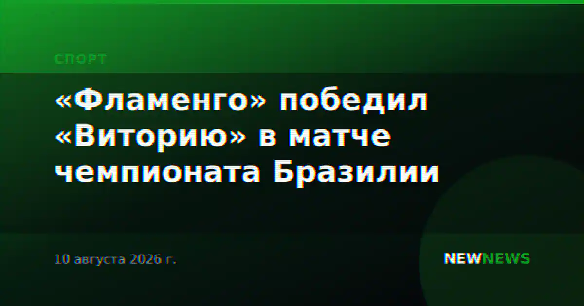 «Фламенго» победил «Виторию» в матче чемпионата Бразилии