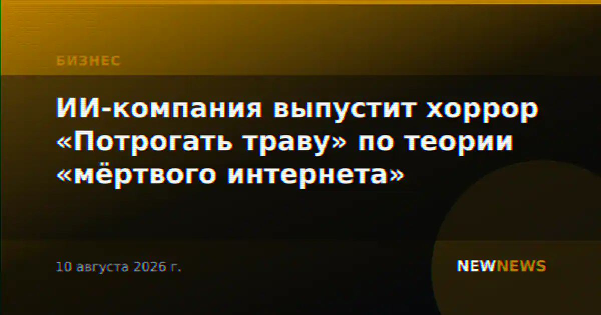 ИИ-компания выпустит хоррор «Потрогать траву» по теории «мёртвого интернета»