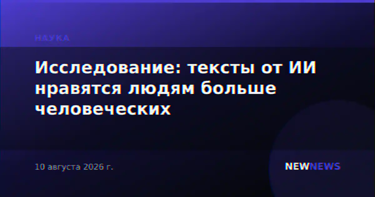 Исследование: тексты от ИИ нравятся людям больше человеческих