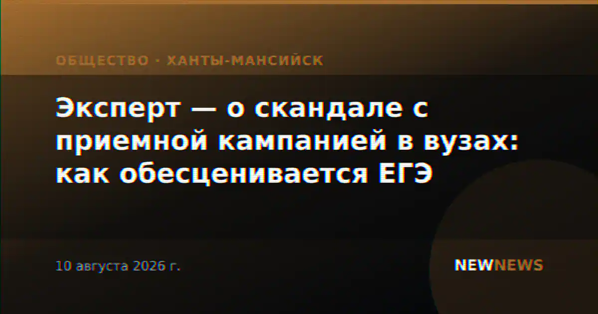 Эксперт — о скандале с приемной кампанией в вузах: как обесценивается ЕГЭ