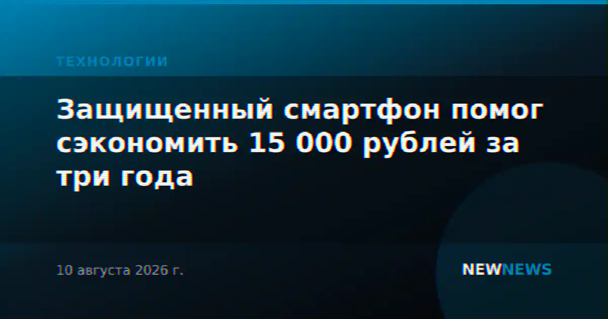 Защищенный смартфон помог сэкономить 15 000 рублей за три года
