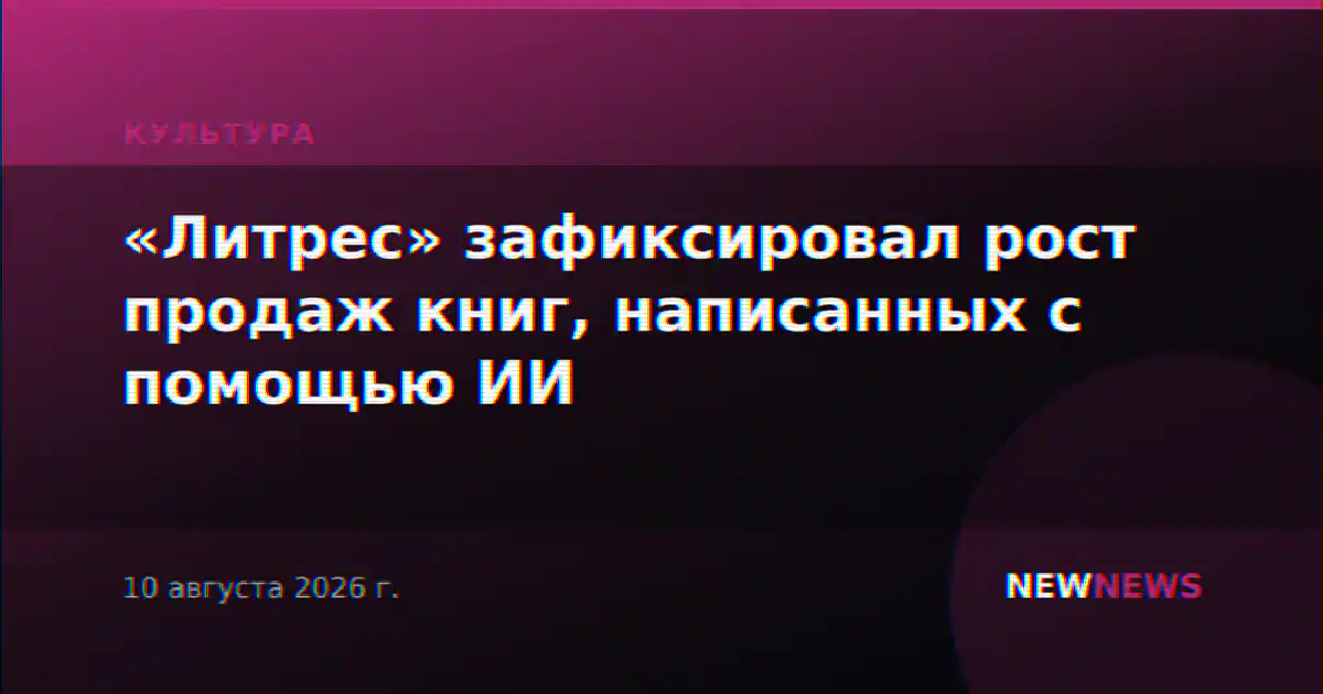 «Литрес» зафиксировал рост продаж книг, написанных с помощью ИИ