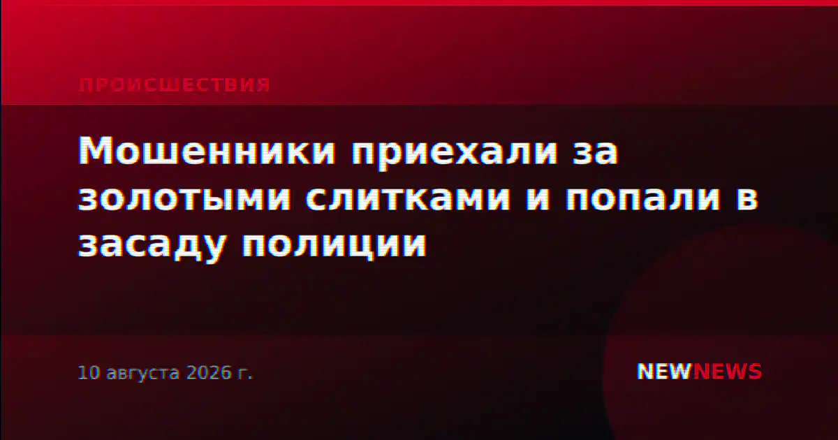 Мошенники приехали за золотыми слитками и попали в засаду полиции