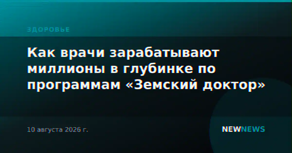 Как врачи зарабатывают миллионы в глубинке по программам «Земский доктор»