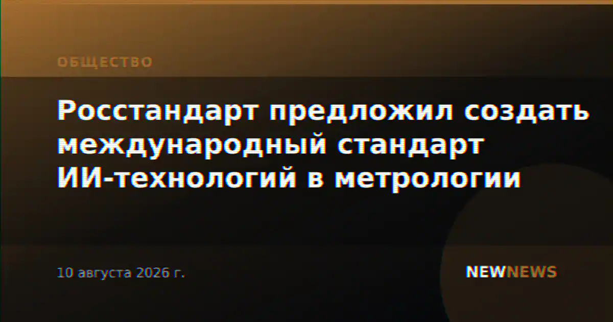 Росстандарт предложил создать международный стандарт ИИ-технологий в метрологии