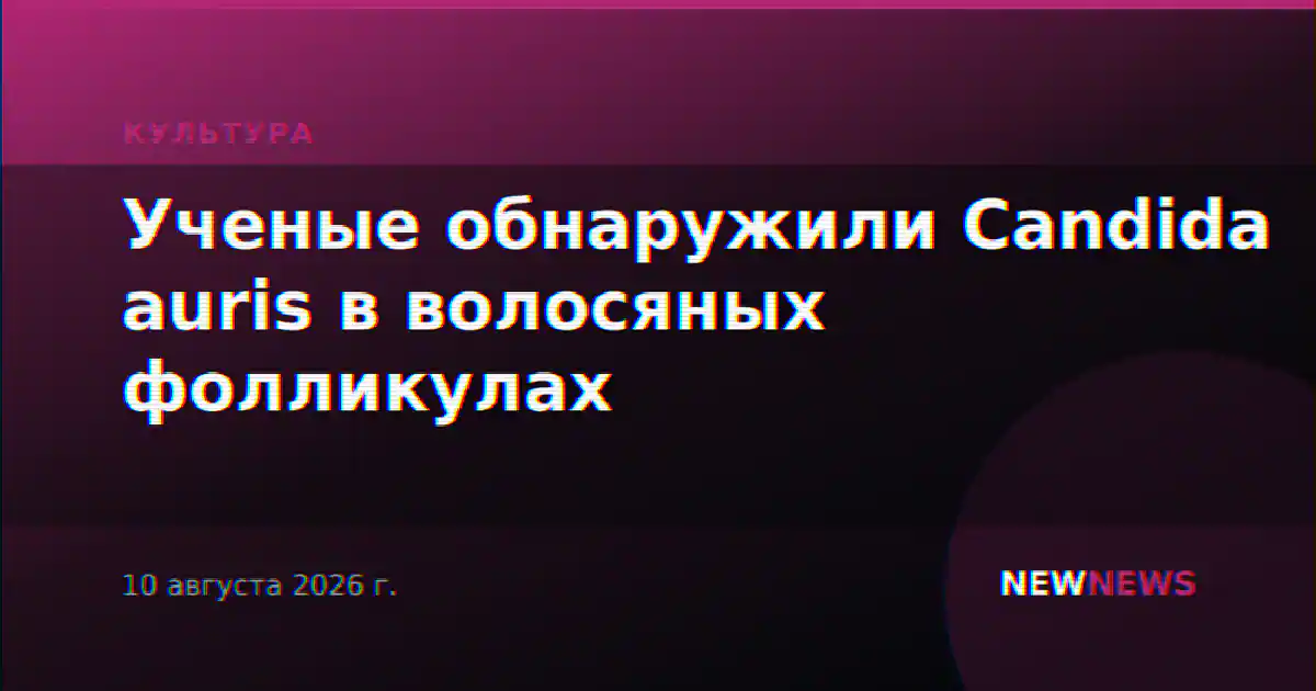 Ученые обнаружили Candida auris в волосяных фолликулах