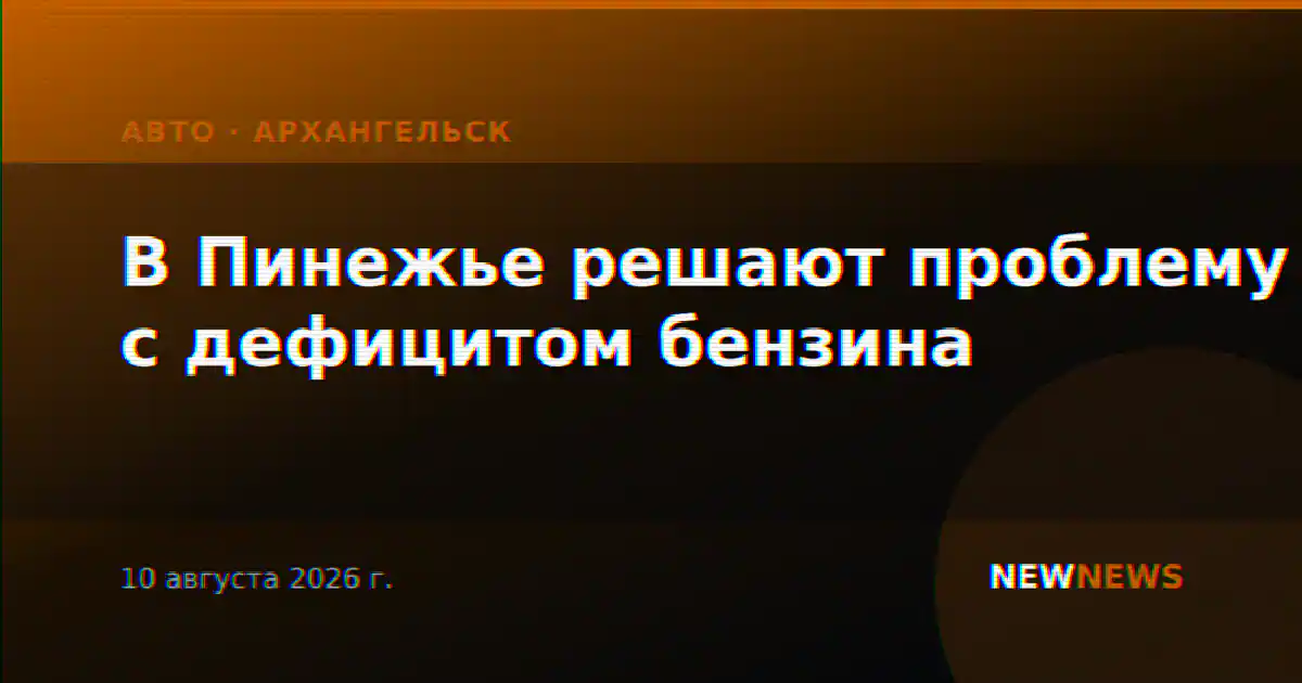 В Пинежье решают проблему с дефицитом бензина