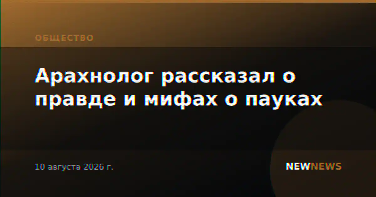 Арахнолог рассказал о правде и мифах о пауках