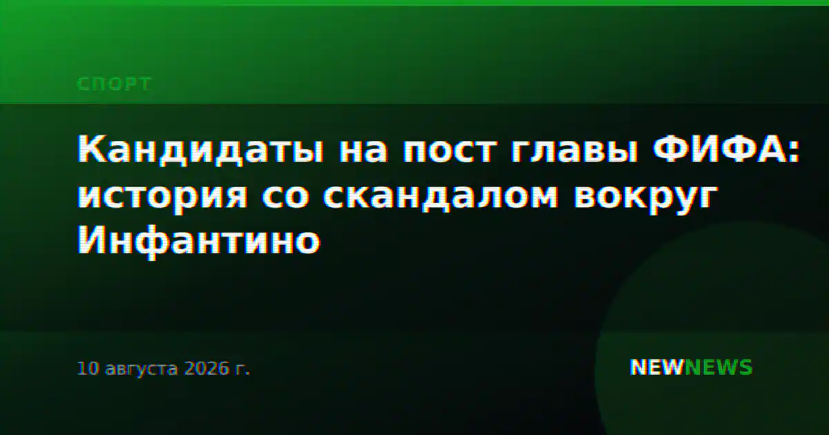 Кандидаты на пост главы ФИФА: история со скандалом вокруг Инфантино