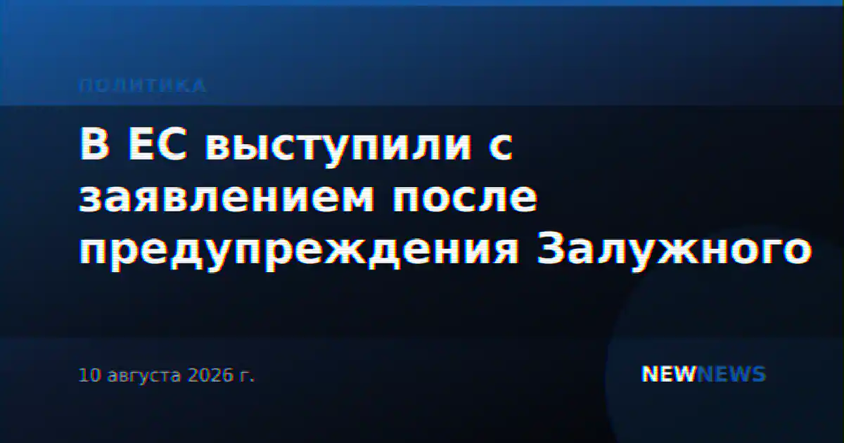 В ЕС выступили с заявлением после предупреждения Залужного