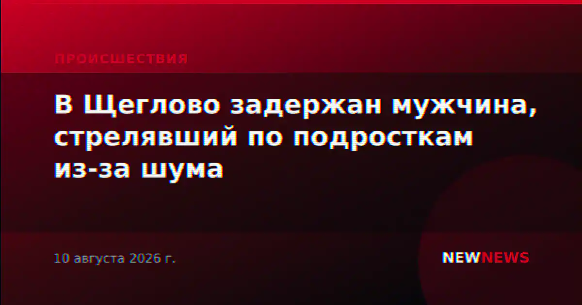 В Щеглово задержан мужчина, стрелявший по подросткам из-за шума