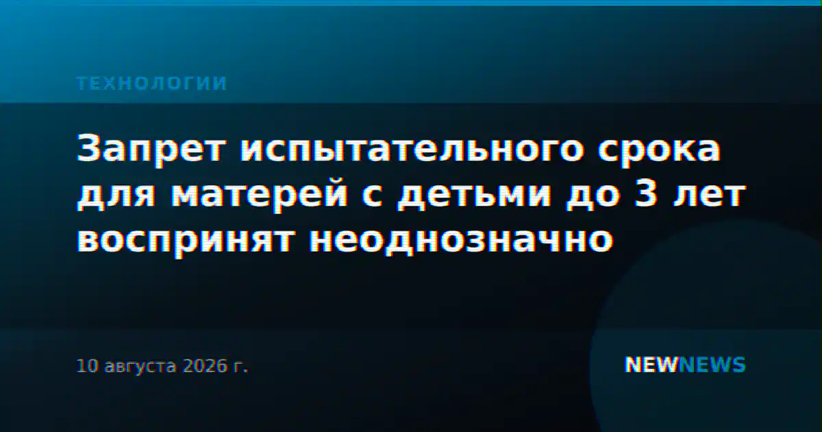 Запрет испытательного срока для матерей с детьми до 3 лет воспринят неоднозначно