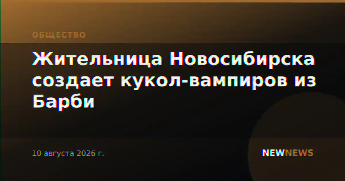 Жительница Новосибирска создает кукол-вампиров из Барби