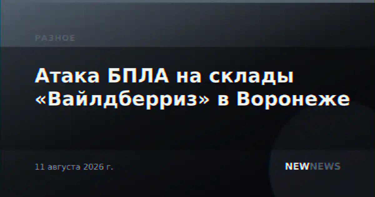 Атака БПЛА на склады «Вайлдберриз» в Воронеже