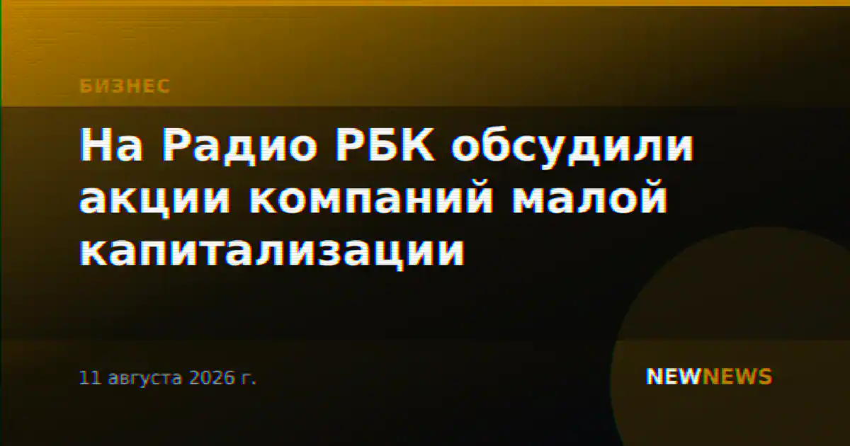 На Радио РБК обсудили акции компаний малой капитализации