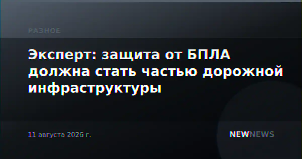 Эксперт: защита от БПЛА должна стать частью дорожной инфраструктуры