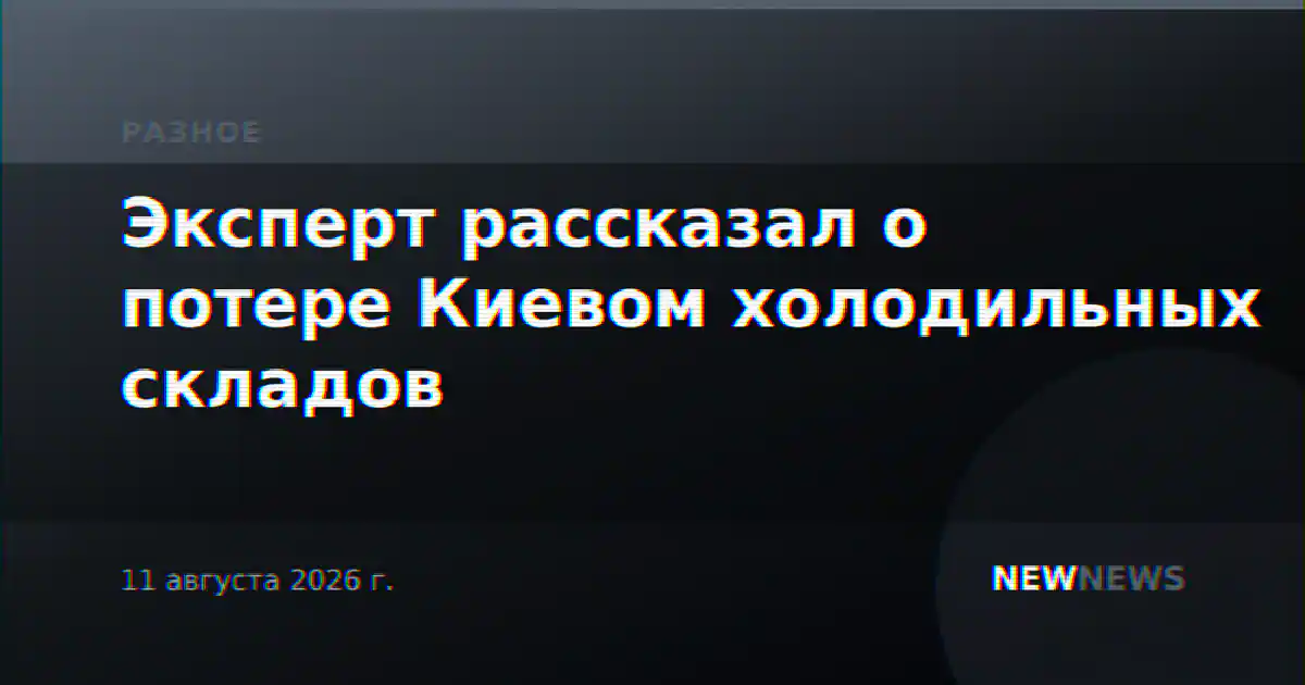 Эксперт рассказал о потере Киевом холодильных складов