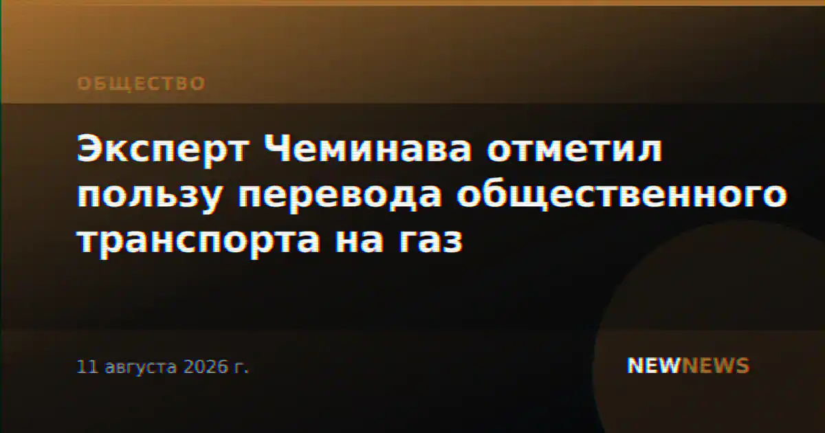 Эксперт Чеминава отметил пользу перевода общественного транспорта на газ