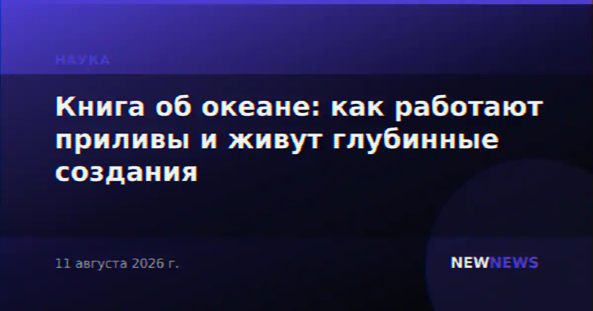 Книга об океане: как работают приливы и живут глубинные создания