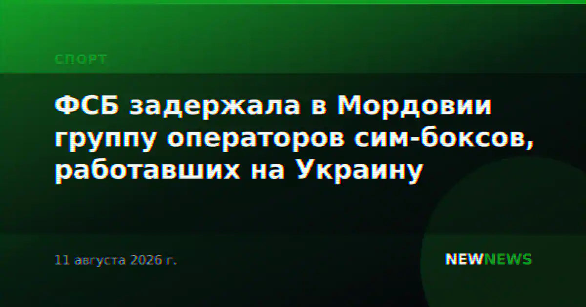 ФСБ задержала в Мордовии группу операторов сим-боксов, работавших на Украину