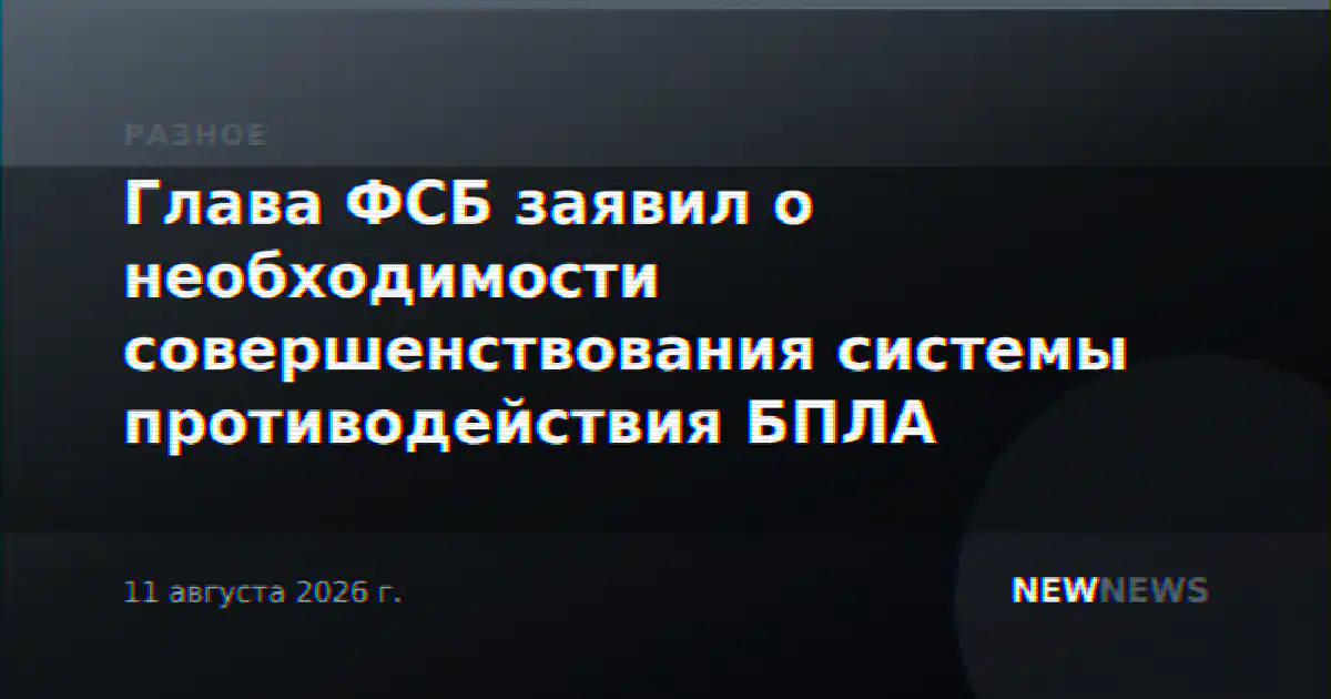 Глава ФСБ заявил о необходимости совершенствования системы противодействия БПЛА