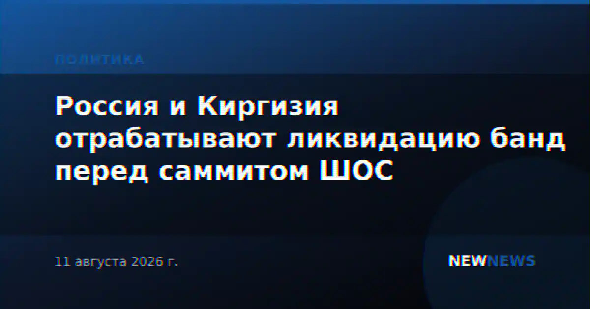 Россия и Киргизия отрабатывают ликвидацию банд перед саммитом ШОС