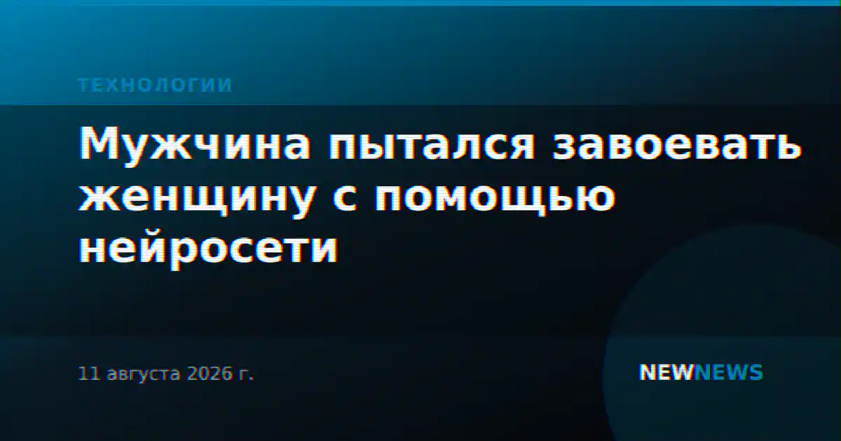 Мужчина пытался завоевать женщину с помощью нейросети
