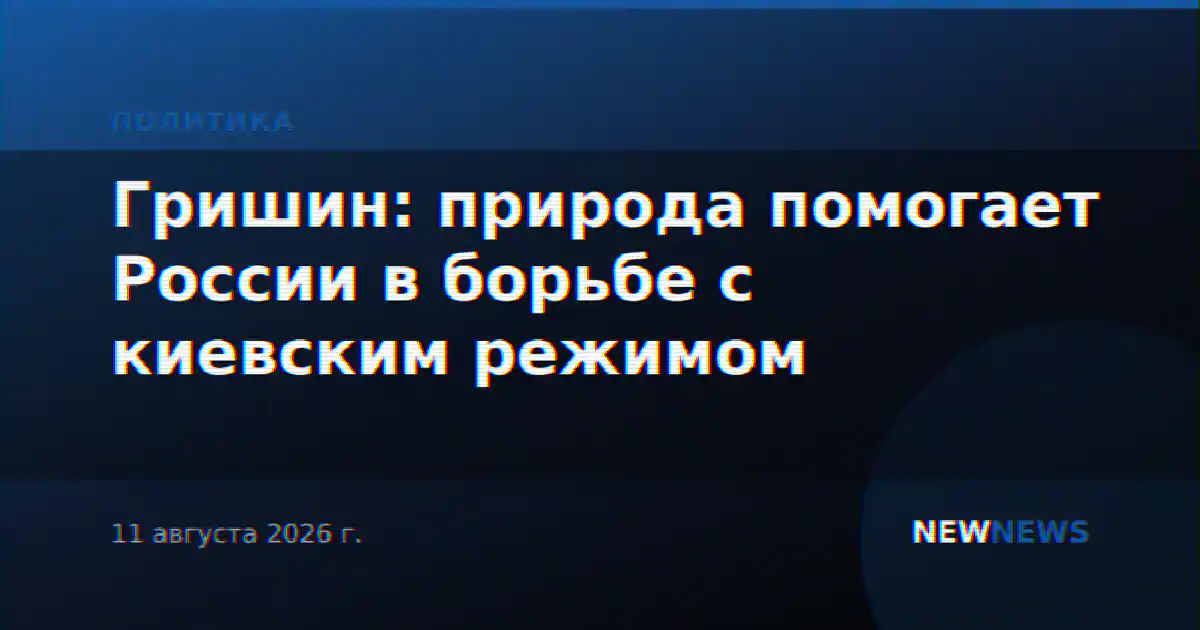 Гришин: природа помогает России в борьбе с киевским режимом