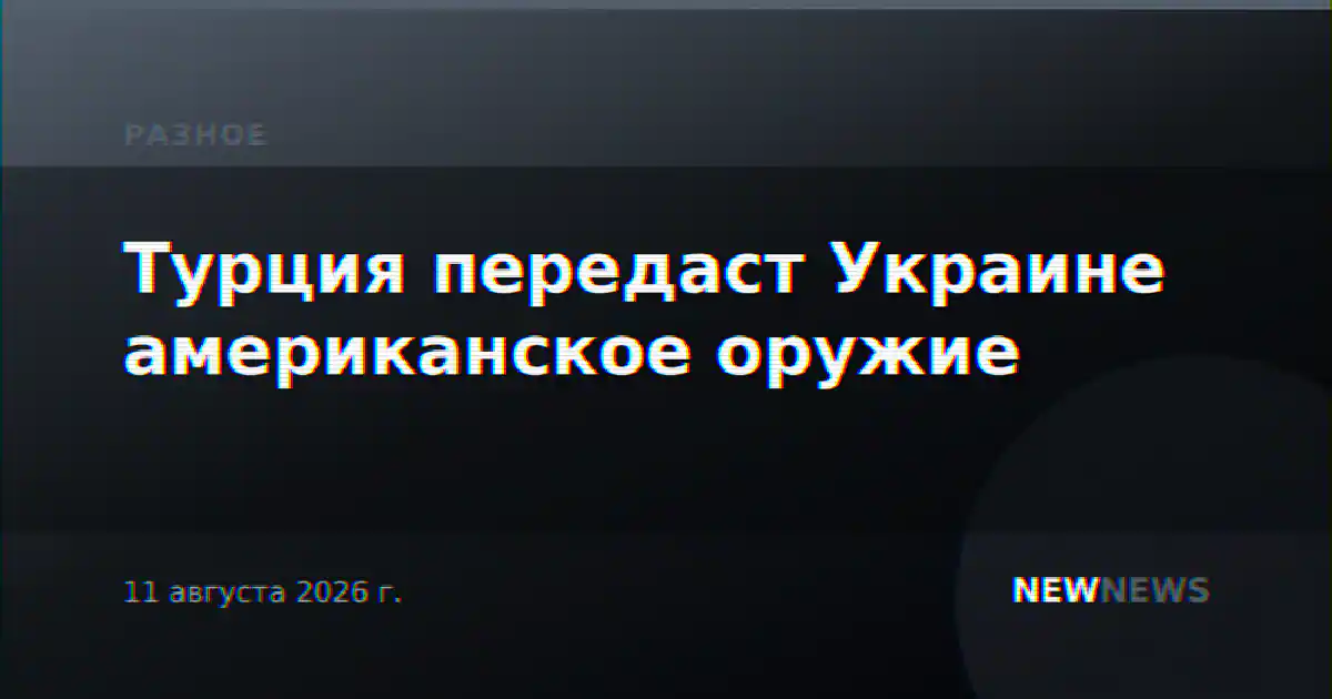 Турция передаст Украине американское оружие