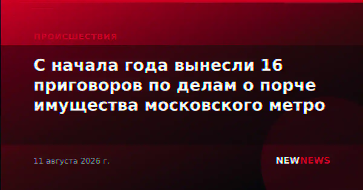 С начала года вынесли 16 приговоров по делам о порче имущества московского метро