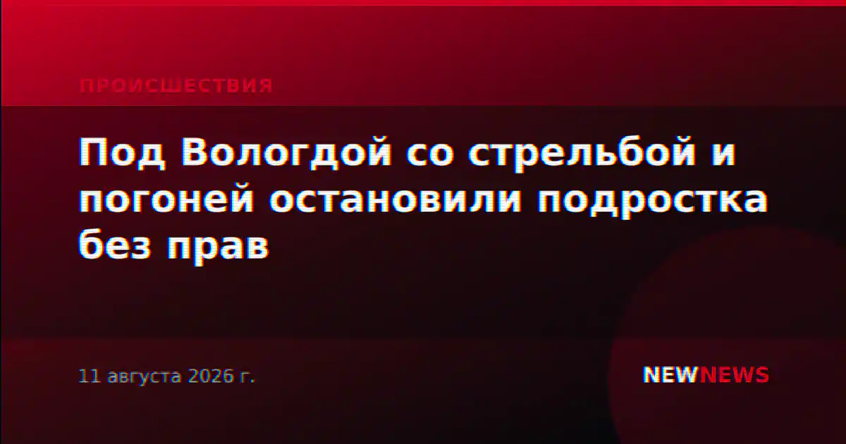 Под Вологдой со стрельбой и погоней остановили подростка без прав