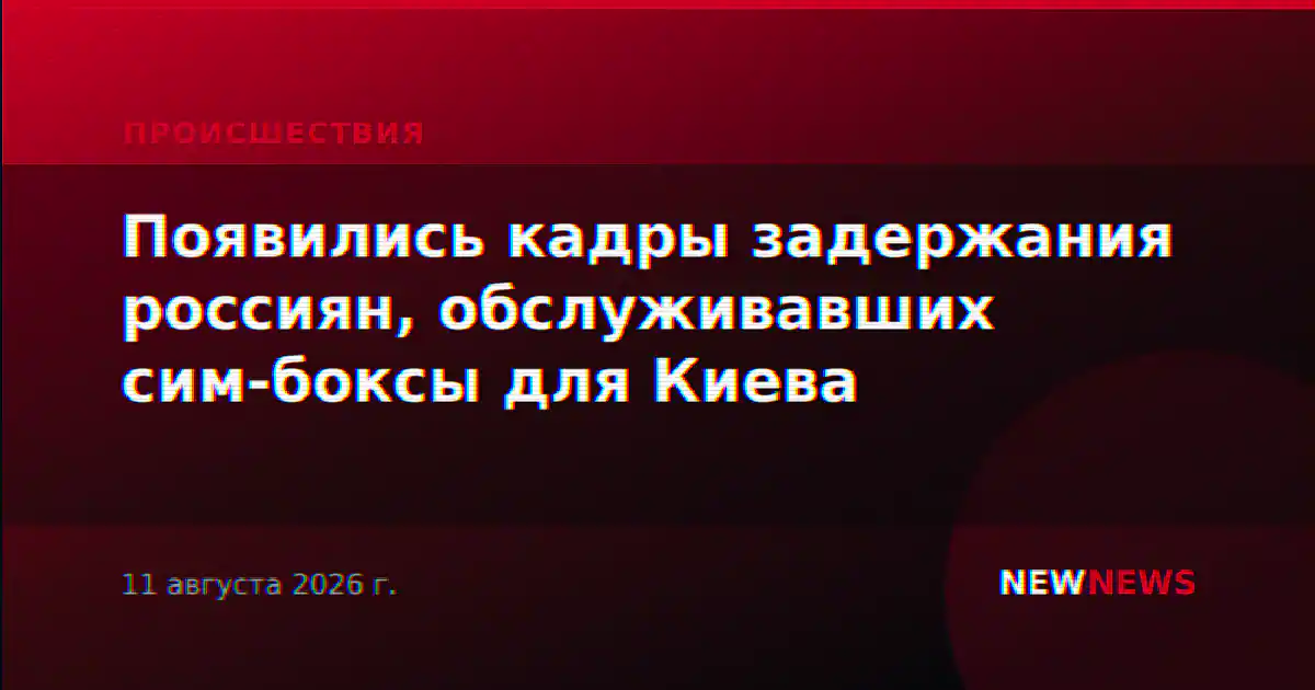 Появились кадры задержания россиян, обслуживавших сим-боксы для Киева