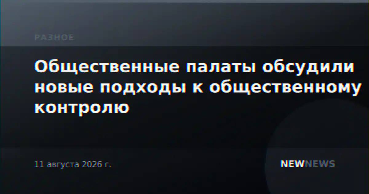 Общественные палаты обсудили новые подходы к общественному контролю