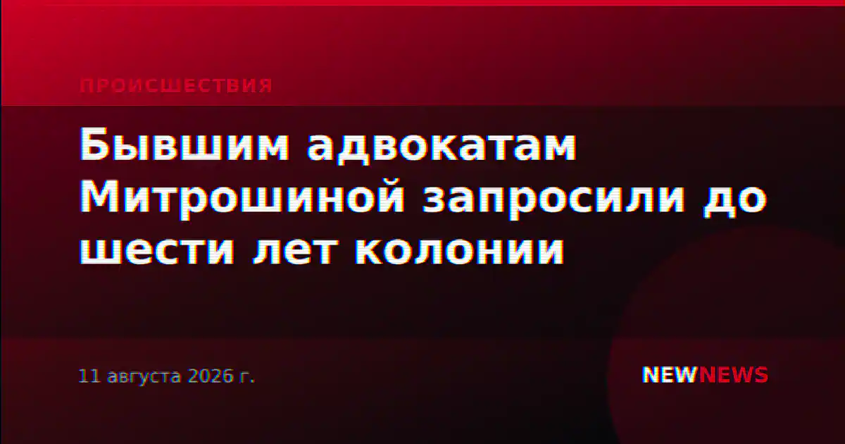 Бывшим адвокатам Митрошиной запросили до шести лет колонии