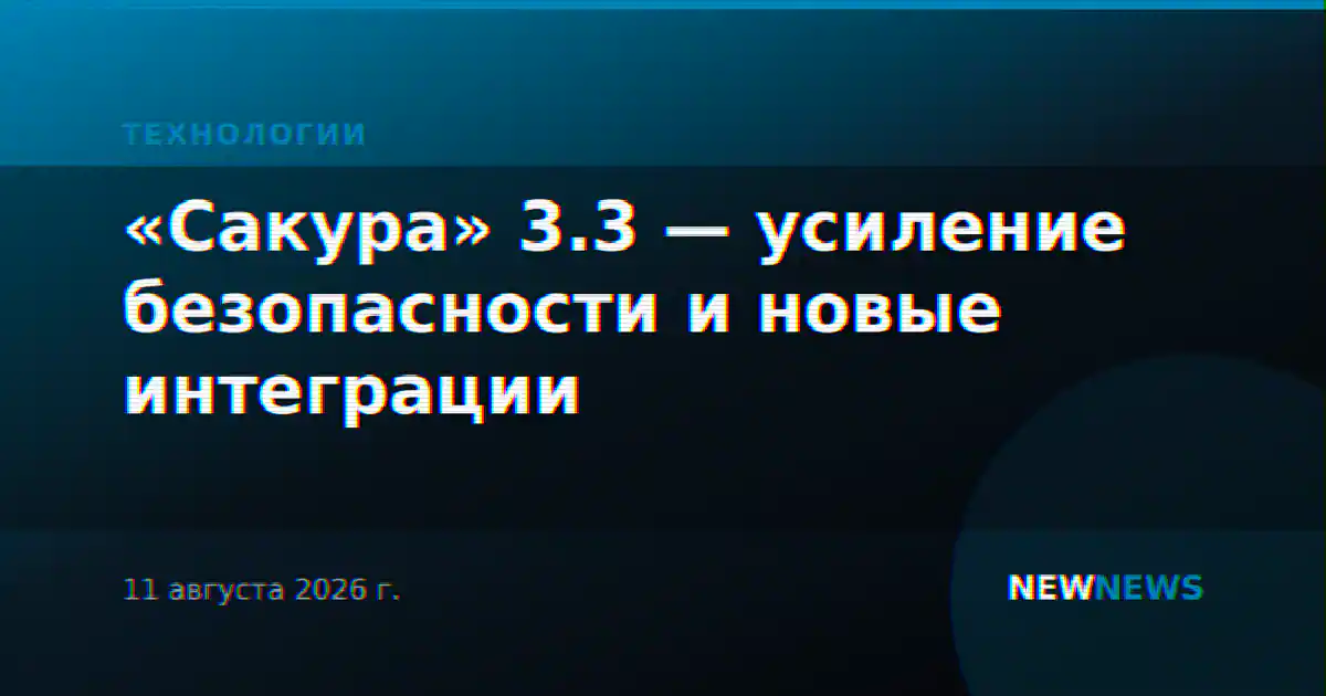 «Сакура» 3.3 — усиление безопасности и новые интеграции