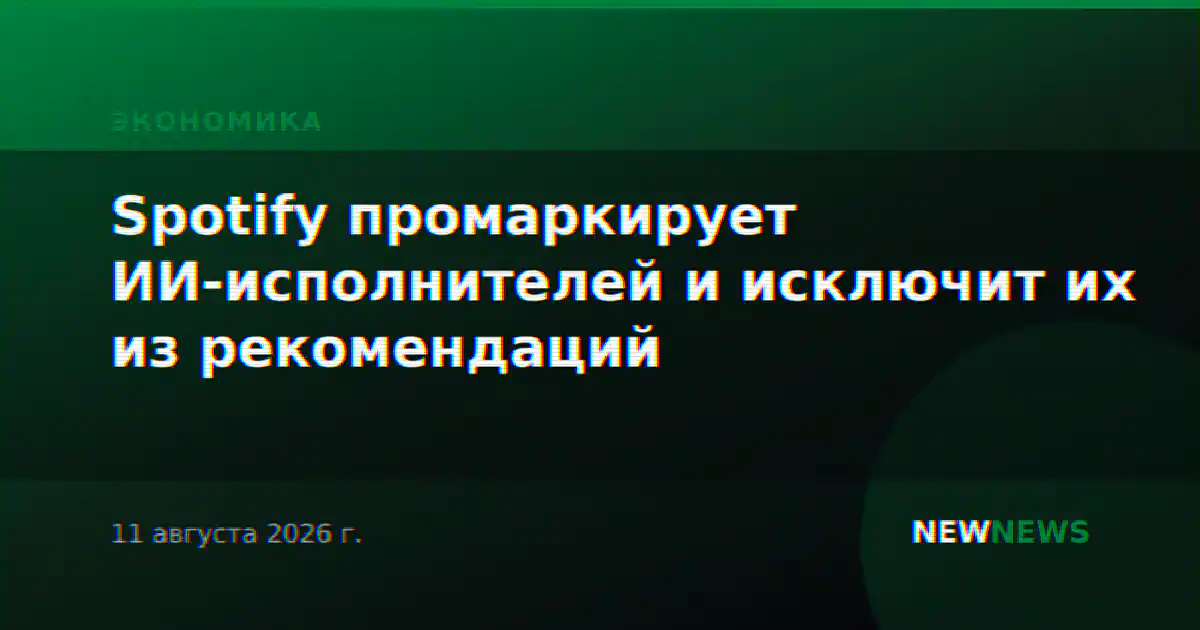 Spotify промаркирует ИИ-исполнителей и исключит их из рекомендаций