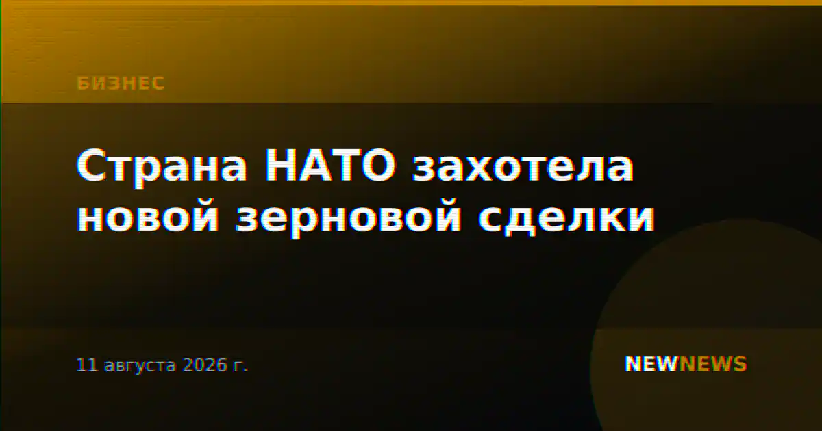 Страна НАТО захотела новой зерновой сделки