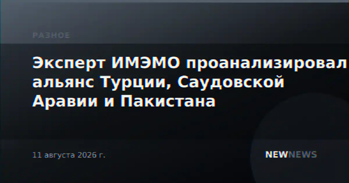 Эксперт ИМЭМО проанализировал альянс Турции, Саудовской Аравии и Пакистана