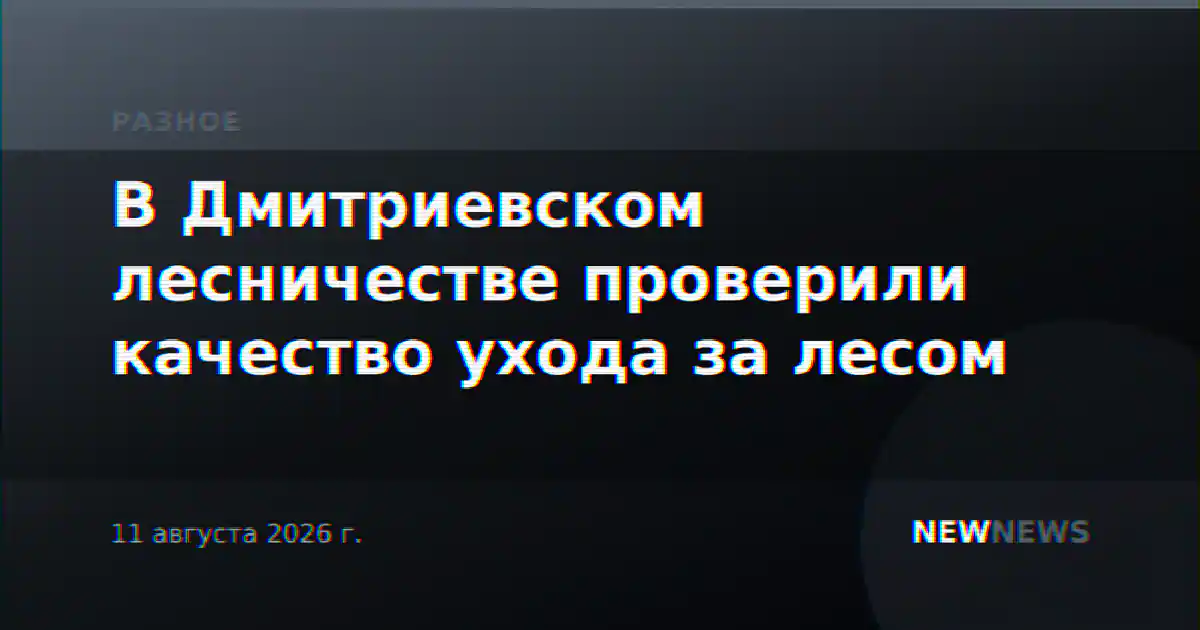В Дмитриевском лесничестве проверили качество ухода за лесом