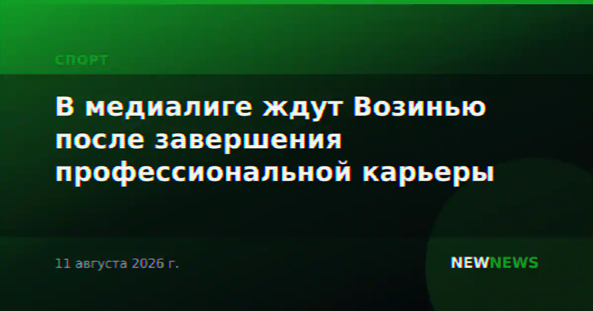 В медиалиге ждут Возинью после завершения профессиональной карьеры