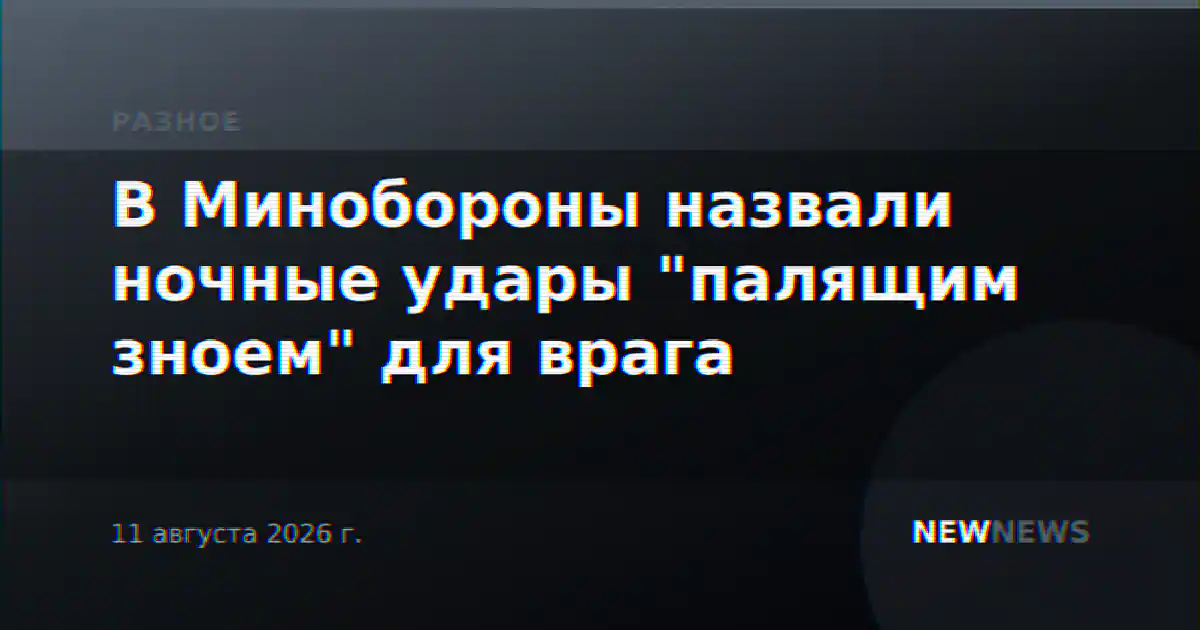 В Минобороны назвали ночные удары "палящим зноем" для врага
