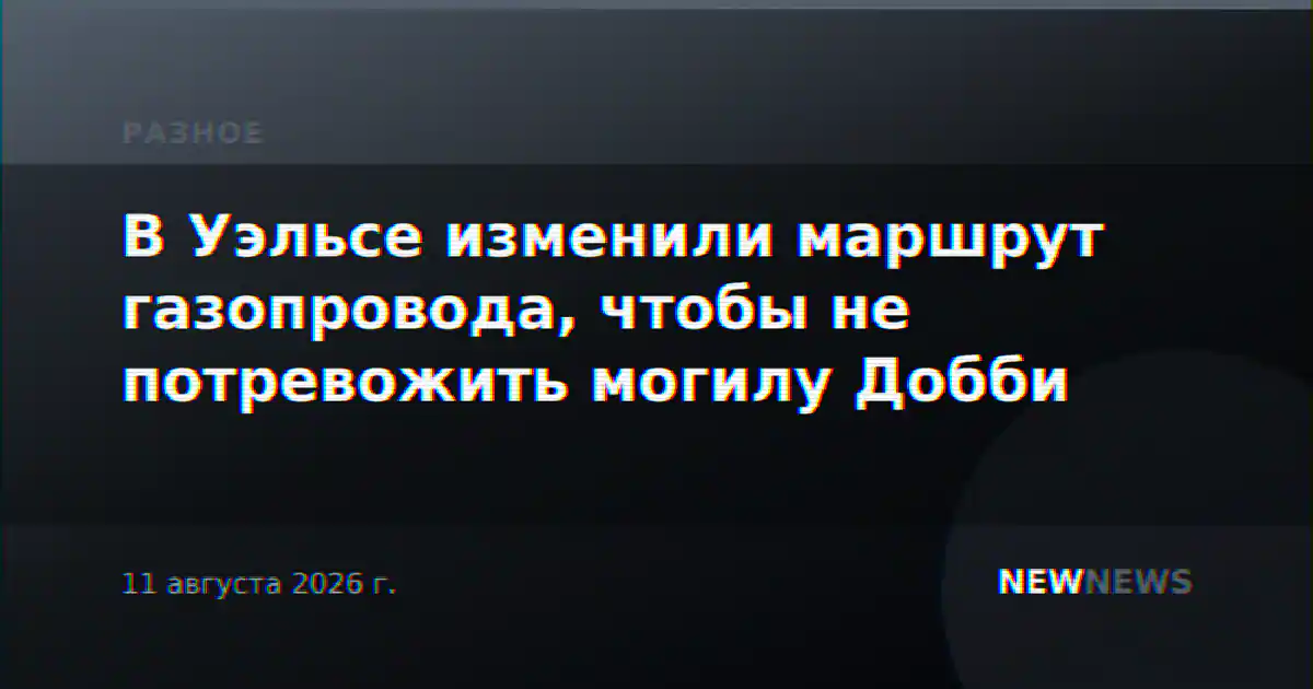 В Уэльсе изменили маршрут газопровода, чтобы не потревожить могилу Добби