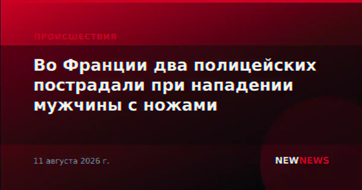 Во Франции два полицейских пострадали при нападении мужчины с ножами